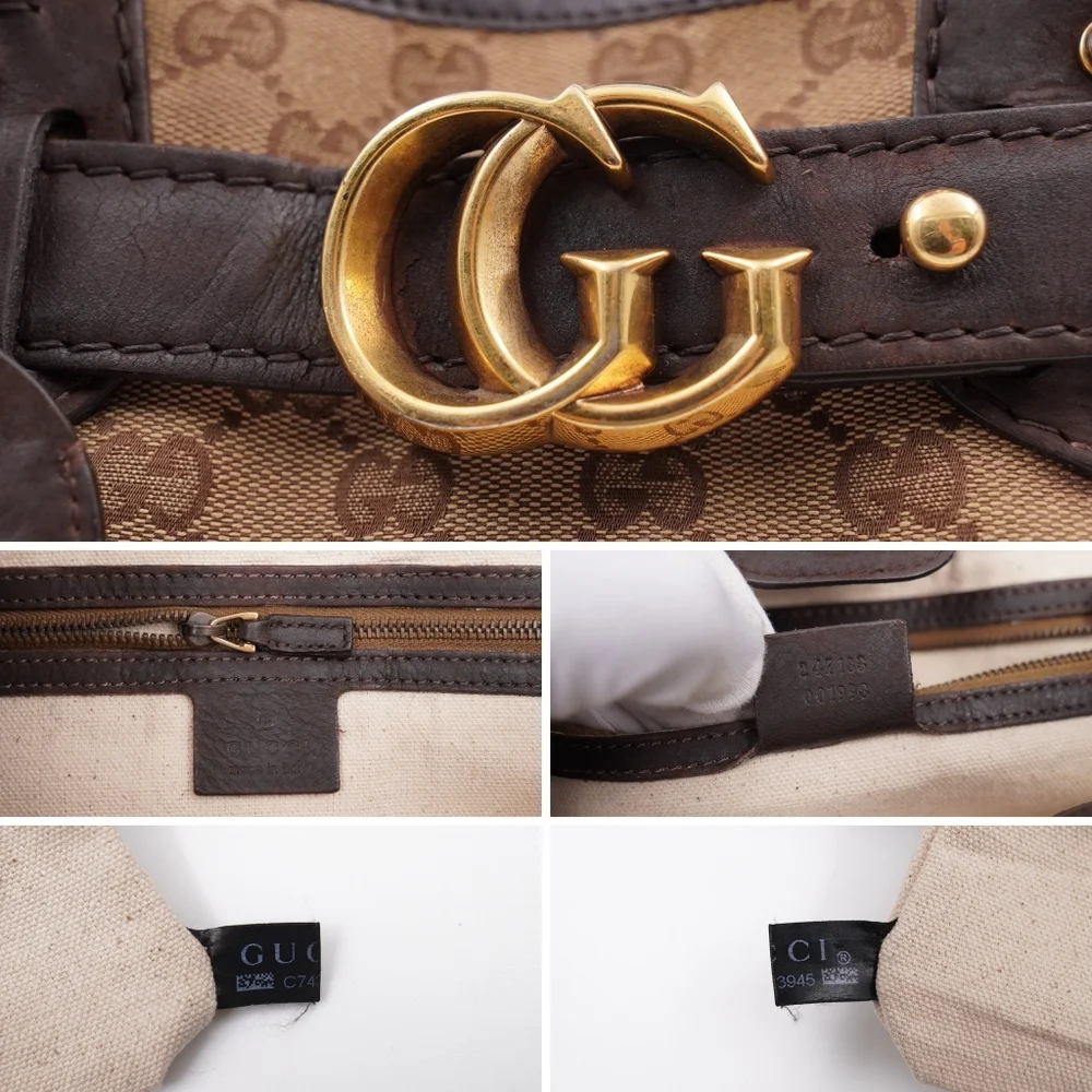BW08 💕 GUCCI Monogram GG Running Tote - Picture 8 of 13